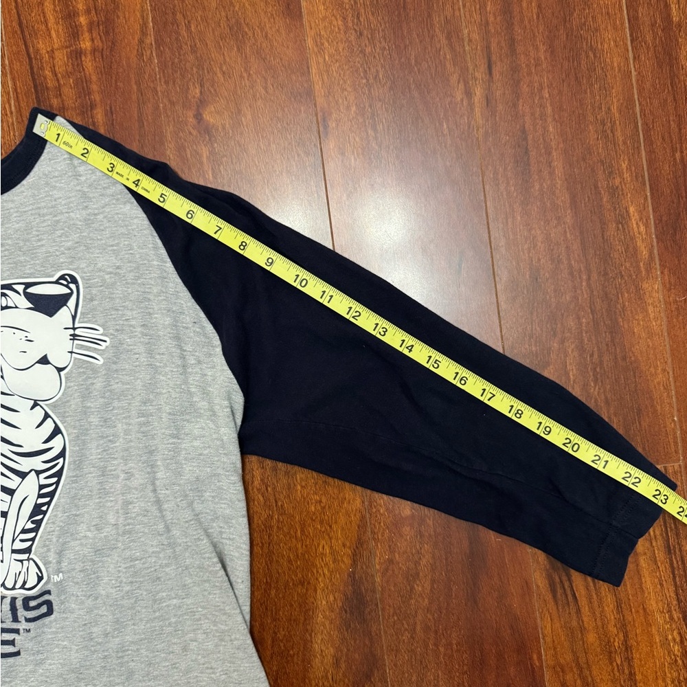 Gray and Black Memphis State Raglan Tee - Picture 7 of 7